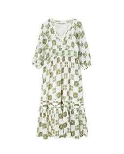 Oliver Bonas Summer Crush Smocked V Neck Midi Dress £85