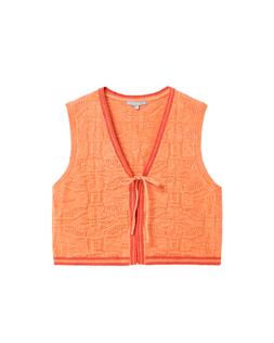 Oliver Bonas Textured Coral Waistcoat £50