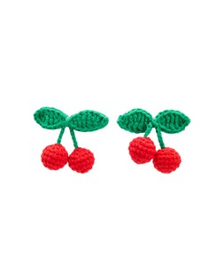 Oliver Bonas Tula Crochet Cherry Clips Set of 2 £18