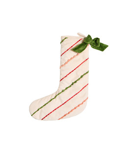 Oliver Bonas Velvet and Ribbon Stocking £25