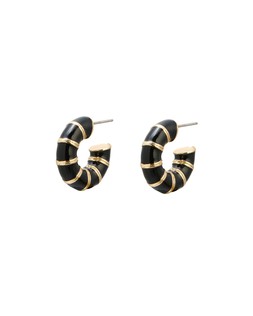 Oliver Bonas Winnie Enamel Inlay Large Hoops £16.50