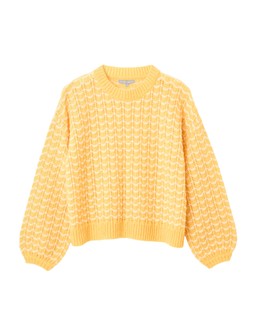 Oliver Bonas Yellow Wave Stripe Top £60