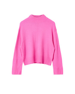 Pink Funnel Neck Knitted Jumper £65