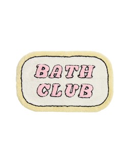 Pink & Yellow Bath Club Rounded Bathmat £29.5