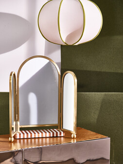 Rayas Striped Arch Dressing Table Mirror £145
