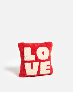 Red & Cream Love Tufted Cushion Cover £29.5
