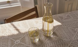 Shrimps x Oliver Bonas Striped Glass Carafe £29.50 1