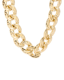 Sybil Interlocked Textured Large Links Collar Necklace £35