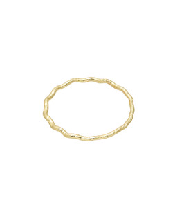 Vaila Textured Metal Gold Tone Wavy Bangle £18