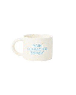 White & Blue Main Character Energy Ceramic Mug £12.5