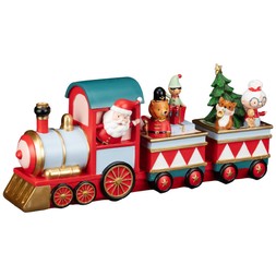 14.5CM SANTA ANIMAL TRAIN £12 (437193)