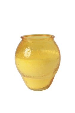 B&M GARDEN SS26 // FRUITS - 8 WEEK ONLY // GLASS LEMON CANDLE // £6 //