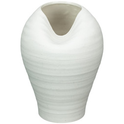 B&M HOME SS26 // JAPANDI CALM // COLLAPSED CERAMIC VASE // £10 //