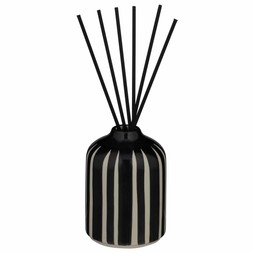 B&M HOME SS26 // JAPANDI CALM // BLACK AND WHITE STRIPE DIFFUSER // £5 //