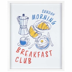 B&M HOME SS26 // KITCHEN // BREAKFAST PRINTED WALL ART // £5 //