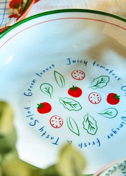 B&M HOME SS26 // TAPAS & PIZZA // LARGE PRINTED PASTA SERVE BOWL £4 //