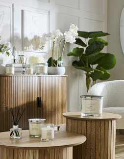 B&M HOME SS26 // CANDLES // MANDARIN, LIME & BASIL LUXURY DIFFUSER £3.99 // WOOD SAGE & SEA SALT CANDLE £2.50 // MANDARIN, LIME & BASIL LARGE 3 WICK LUXURY CANDLE £8 //