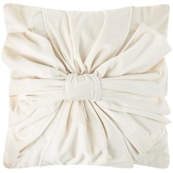 CREAM LARGE BOW CUSHION £10 (437162)