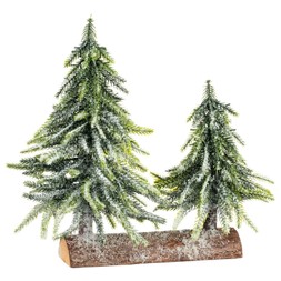 DOUBLE TREE ON WOODEN BASE £7 (386827)