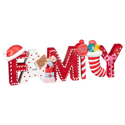FAMILY BLOCK SIGN £5 (412550)