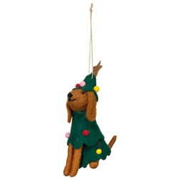 FELT DOG TREE DEC £2 (426101)