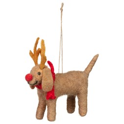 FELT DOG TREE DEC REINDEER £2 (426101)