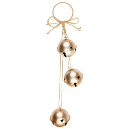 HANGING MATTE ROUND BELLS ON ROPE £4 (426362)