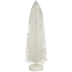 IRRIDESCENT TIPPED WHITE BRISTLE TREE 82cm £18 (437151)
