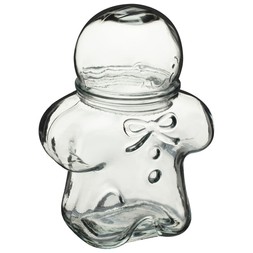 LARGE GLASS GINGERBREAD JAR £8 (437500)