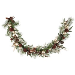 PRE LIT 6FT BROWN GARLAND £30 (437033)