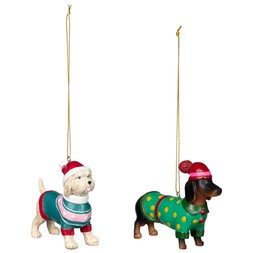 RESIN DOG TREE DEC £2 EACH (436502)