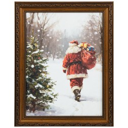 SANTA WITH HIS SACK CHRISTMAS PRINT £5 (436135)
