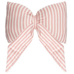 STRIPED BOW SHAPE CUSHION BLUSH £6 (437156)