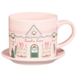 XMAS PATISSERIE MUG & SAUCER SET £4 (437444)