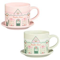 XMAS PATISSERIE MUG & SAUCER SET £4 (437444)