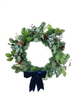 60cm wreath with blue berry