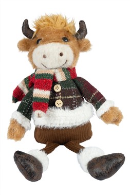Christmas highland cow