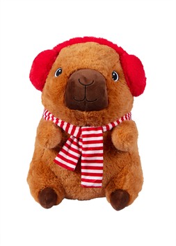 Xmas Cabybara with earmuffs