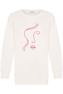 Embroidered Face Sweatshirt £20