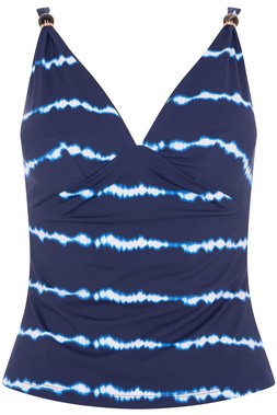 Plunge Neck Tie Dye Tankini Top £22
