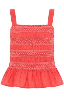 Embroidered Ruched Detail Cami Top £18