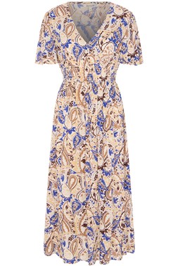 Paisley Shirred Waist Dress £26