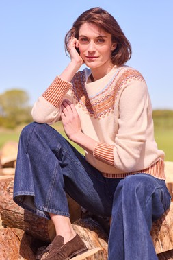 Fairisle Jumper £24 | Flared Jeans £25- Available from 9th August 2026