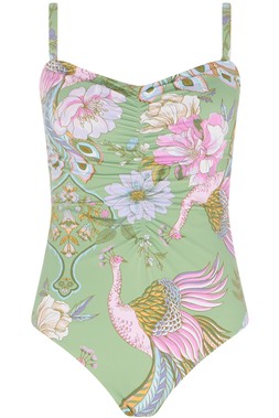 Plunge Neck Swimsuit With Gold Detail £28