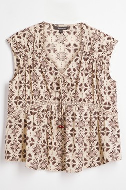 Floral Tie Detail Blouse £18