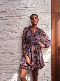 Paisley Ruffle Mini Dress £28 1