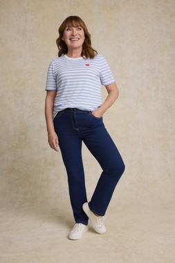 Stripe T-Shirt with Embroidered Heart £14