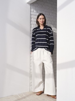 Striped Hoodie £22 & Wide Leg Trousers £25.
