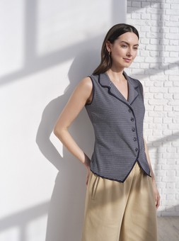 Striped Waistcoat £18 & Twill Wide Leg Trousers £25.