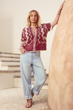 Patterned Crotchet Shirt